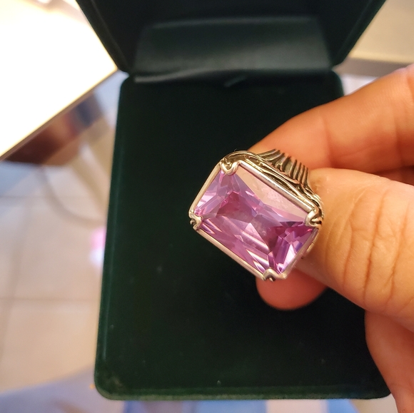 Amethyst sterling silver ring size 6 - Picture 5 of 5